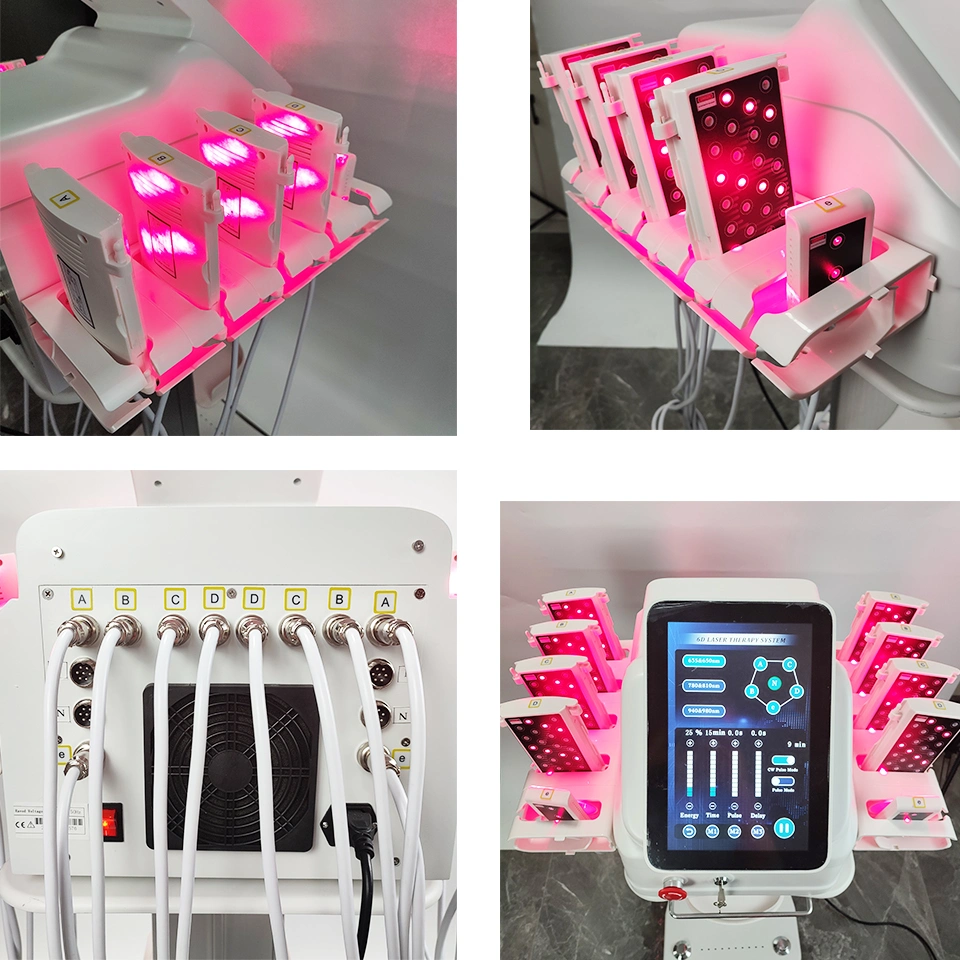 Máquina de liposucción con liposucción láser de 6D con 635nm 650nm 780nm 810nm 940nm 980nm 3