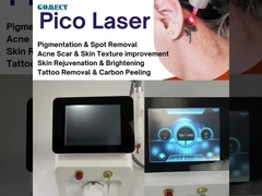 Picosecond Laser Picolaser Q conmutado Nd Yag Laser Tattoo Removal Máquina de eliminación de tatuajes